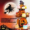 Stackable Paper Snack Tower With Eerie Graphics Ideal For Halloween Classroom Parties And Home Decors