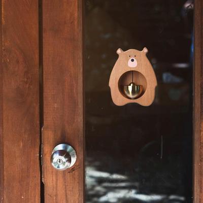 Wood Decorative Refrigerator Sticker Antique Shopkeepers Bell for Door Opening