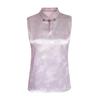 2024 Retro Chinese-Style Jacquard Vest with Frog Buttons & Stand Collar - Women's Sleeveless Innerwear