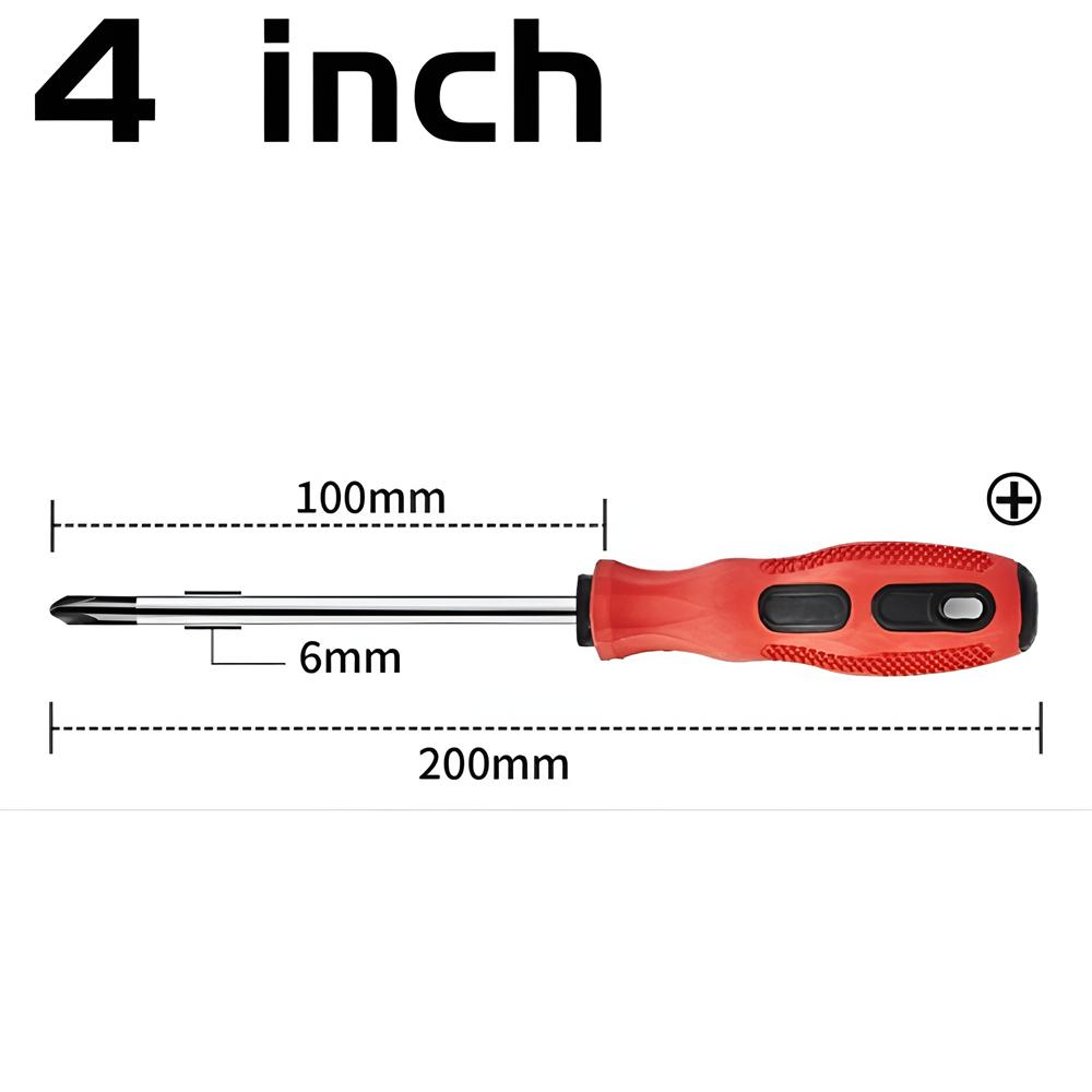 Magnetic Screwdriver Multifunctional Flat Head Cross Screwdriver Household Basic Anti Slip Manual Screw Drive Tool Screwdrivers