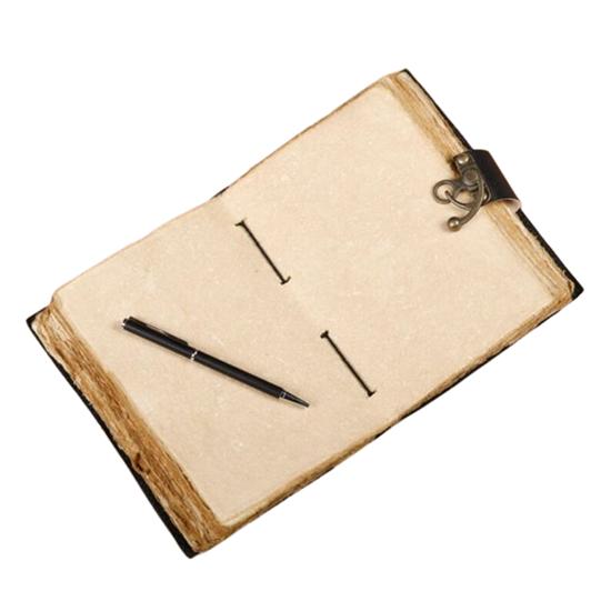 Handmade Leather Journal with Floral Design | Deckle Edge Paper Diary | Vintage Lock Notebook | 5x7 Inch, 200 Pages