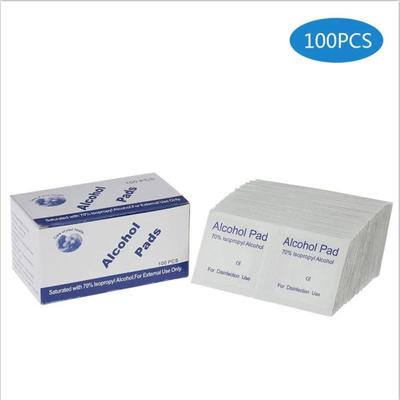 100-Pack Disinfectant Alcohol Wipes for Outdoor Gear & Wound Cleaning
