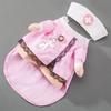 Pet Nurse Costume Nurse Dog Clothes Holiday Apparel for Cats Christmas Halloween Outfits Easy to Wear Lovely Uniform