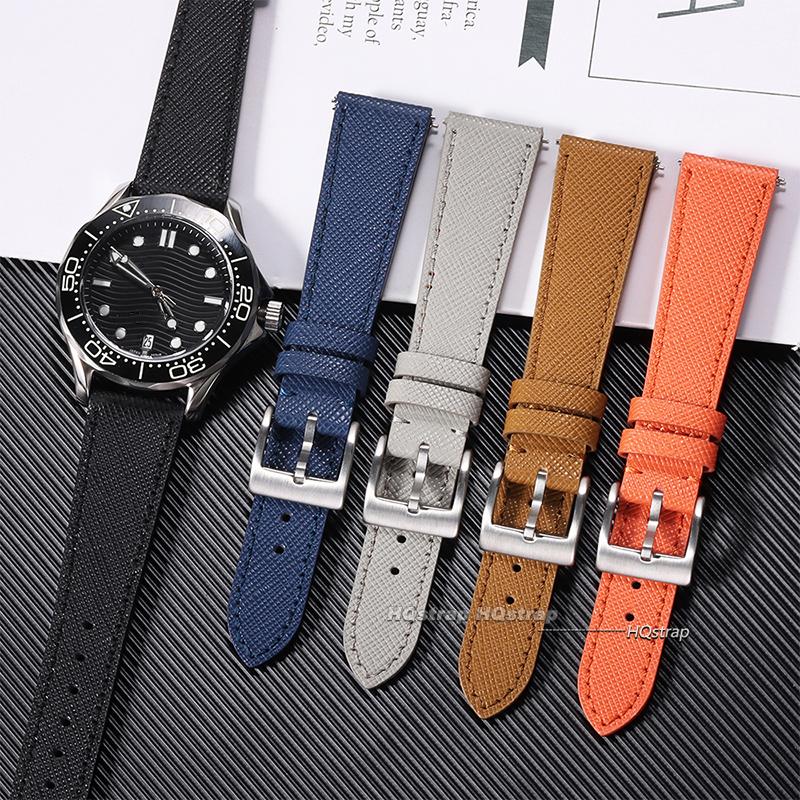 Quality Calfskin Leather Watch Bands Quick Release Leather Watch Straps 18mm 20mm 22mm Strap Wristwatches Watch Accessories