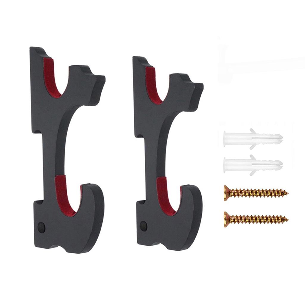 

Двухуровневый настенный держатель для мечей, вешалка, крюк для самурайского меча катана танто, регулируемая стойка для хранения для косплея, демонстрации мечей чёрный