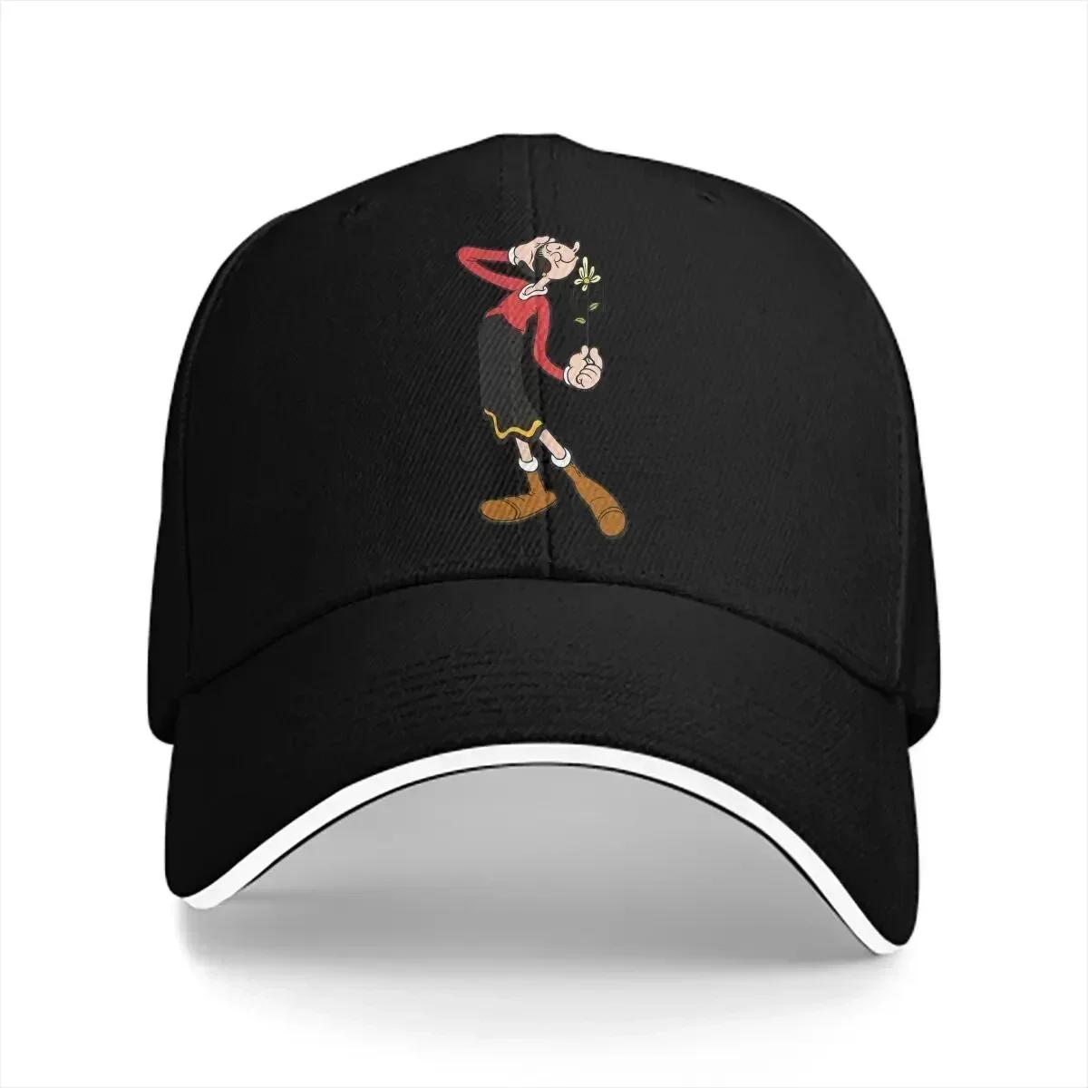 

Flower Baseball Cap Unisex Hats Visor Protection Snapback the Sailor Popeye Gifts Caps 56-58cm
