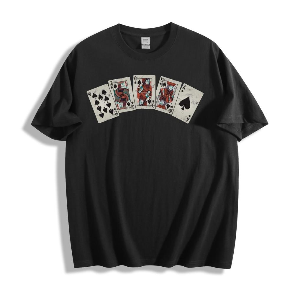 Spades Poker Hand T - Shirt - Casino Fun Design Unisex Tee