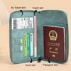 RFID Blocking Passport Holder Pu Leather Travel Wallet Passport Cover
