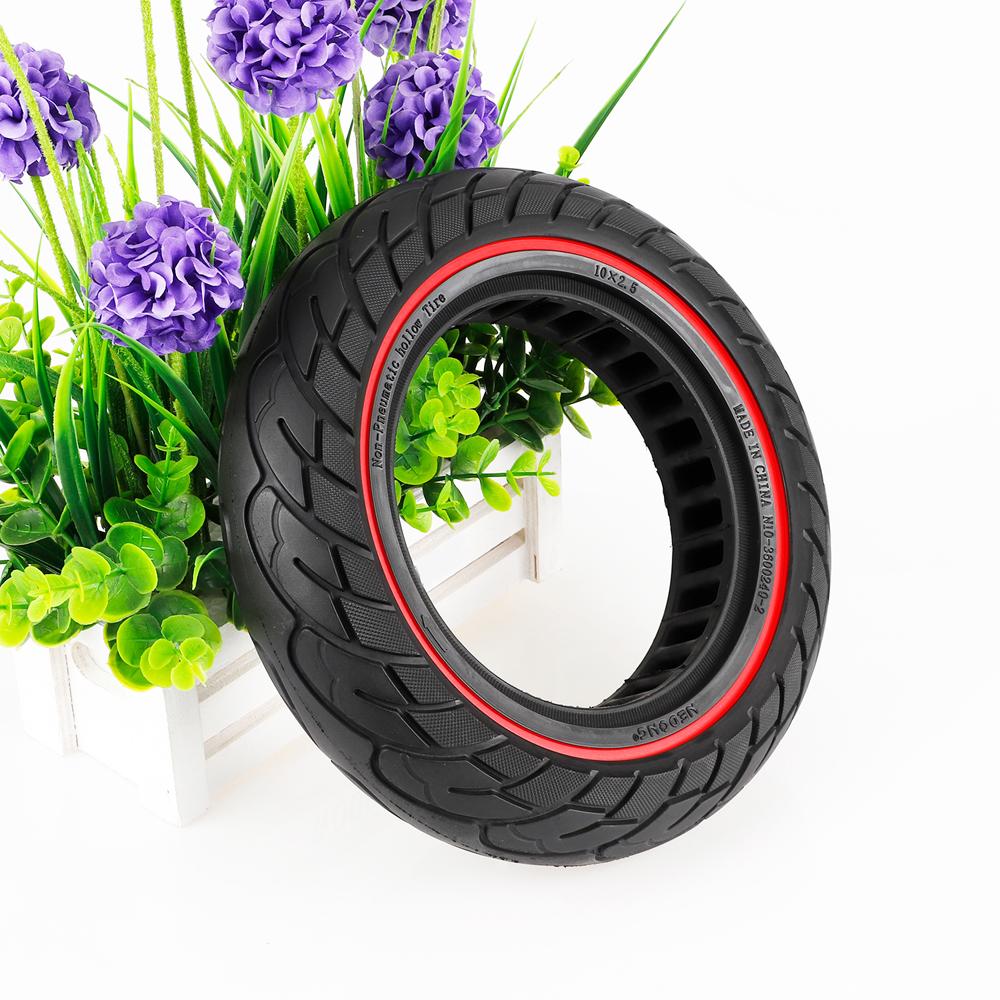 10x2.5 Inner Hollow Honeycomb Solid Tire 10 Inch Electric Scooter Explosion Proof Tubeless Tire Front Rear Tire