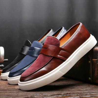 Fashion Thick-soled Loafers, Men's One-legged Bean Shoes, Large-sized Casual Leather Shoes, and High-end Soft-soled Shoes 15