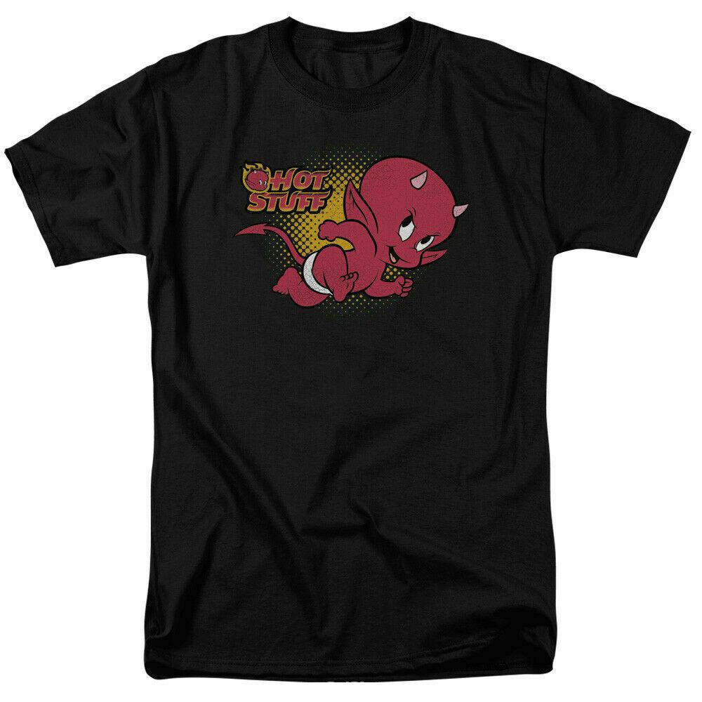 26 Hot Stuff Little Devil T Shirt Mens Licensed Cartoon Merch Little Devil Black Unisex T-Shirt XXL