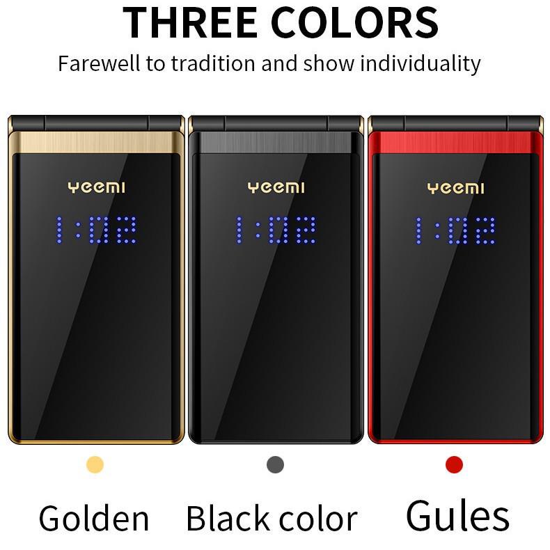 Cross-border M2-C Flip Phone for Seniors - Dual Screen, Large Font & Buttons, Long Standby, Multilingual