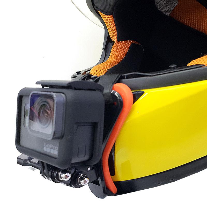 Držák na bradu pro motocyklovou helmu, držák telefonu na motocykl, cyklistiku, jízdu na koni, natáčení, stojan na mobilní telefon, držák sportovní kamery pro GoPro