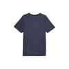 Puma Logo Letter Print Round Neck Short Sleeve T-Shirt Men Tops Navy-Blue 523843-06