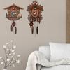 Cuckoo Clock Battery Powered Wall Clocks Handcrafted Decoration Windchime