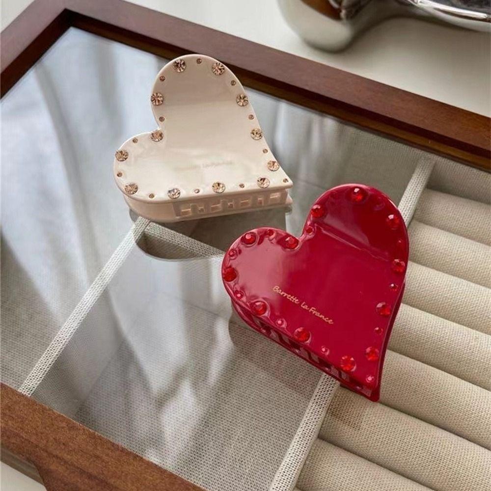 Shape Heart Female Hair Accessories Love Hair Claw Korean Style Grab Clip  Hair Clip