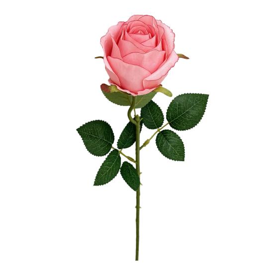 Artificial Rose Flower, Long Stem Fake Silk Roses for DIY Bridal Bouquet, Wedding Party Centerpiece, Home Table Decor