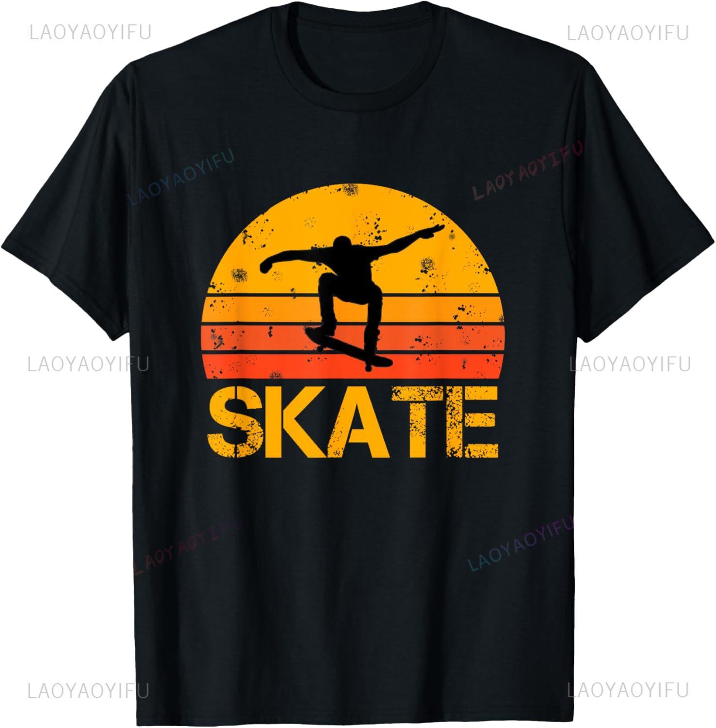 Skateboarder Retro Vintage Skateboarding TShirt Vintage T Shirt Unisexs Clothing Print on DeUnisexd Camisas Streetwear S