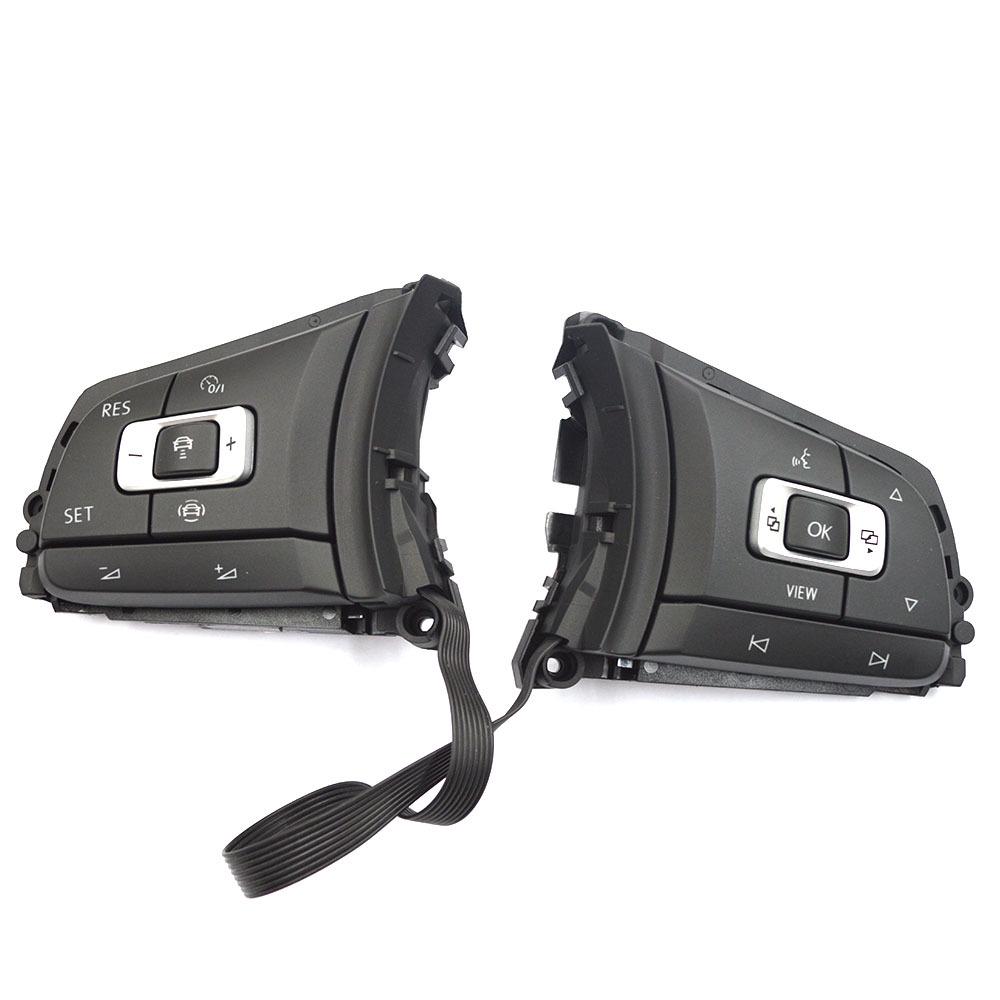 5G0959442AE/5G0 959 442AE - Compatible with Volkswagen Tiguan and Golf ACC Steering Wheel Buttons.