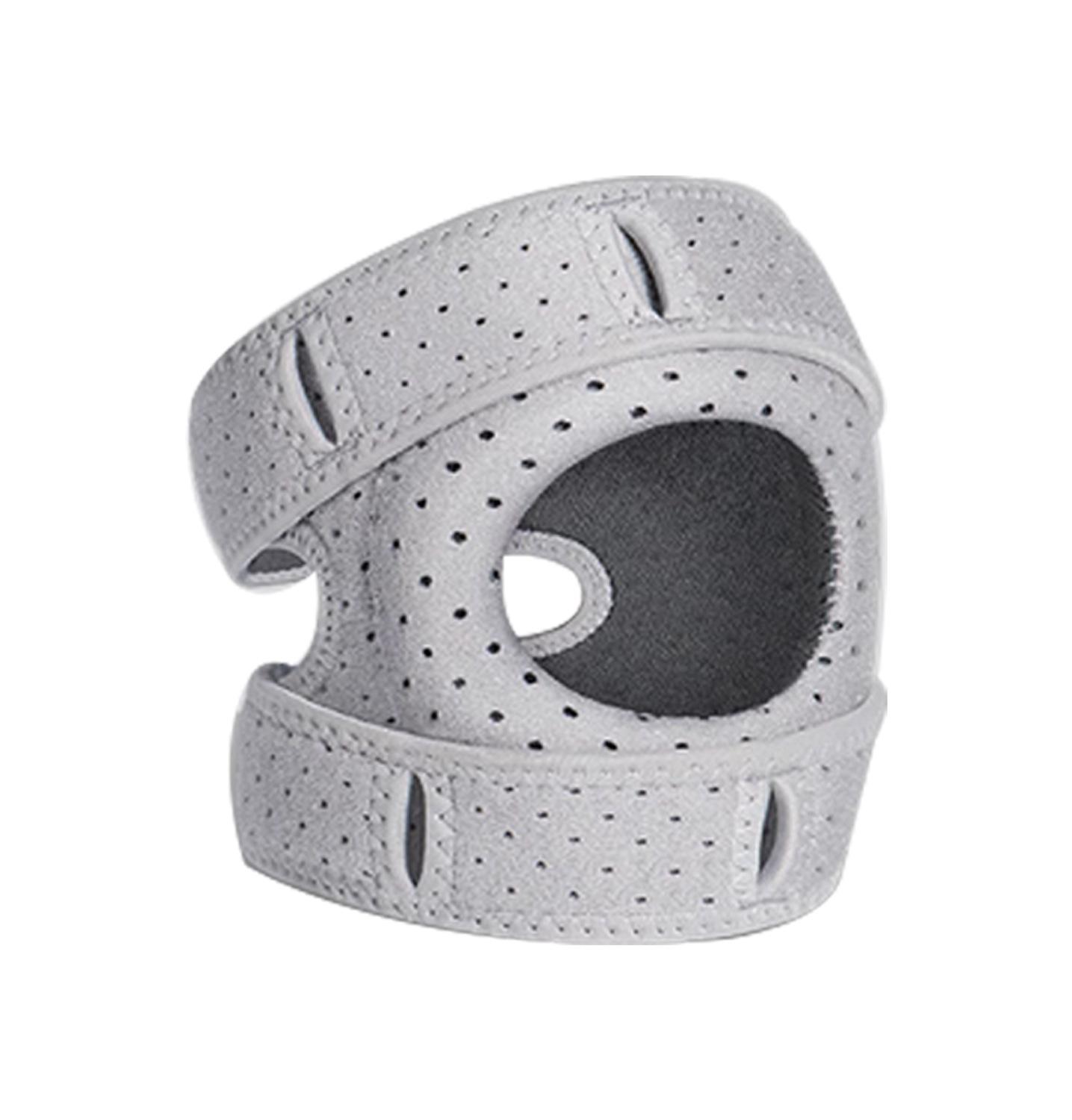 

Регулируемый наколенник для бега - Наколенник с пателлярной поддержкой для боли в колене, двойной ремень для поддержки пателлярного сухожилия с гелевой подушечкой, поддержка колена S/M