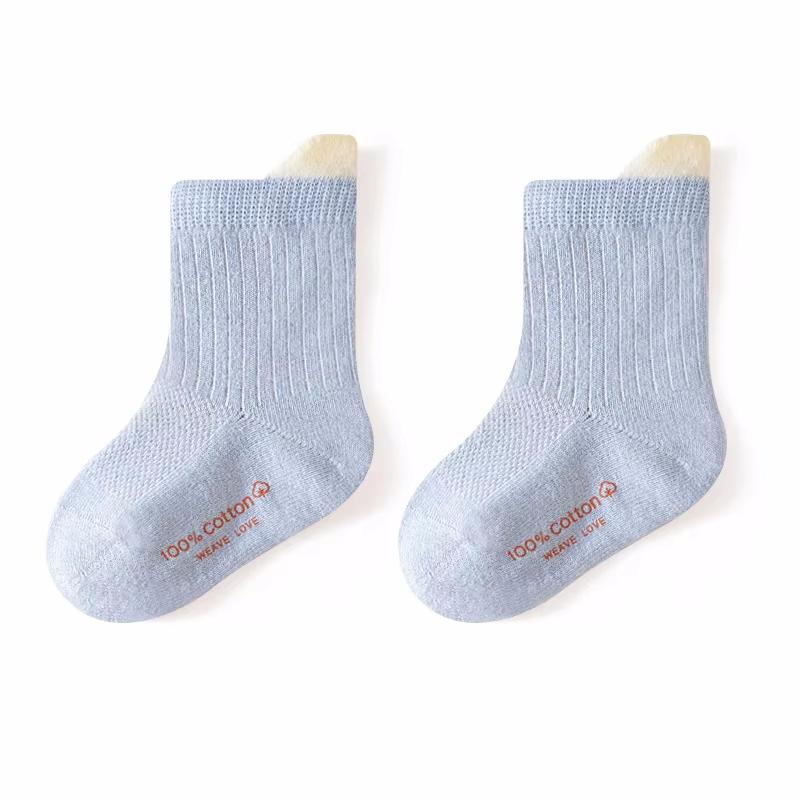 

Носки для младенцев для мальчиков и девочек, летние сетчатые тонкие детские хлопковые носки для девочек и мальчиков, мягкие однотонные детские носки для малышей 0-5 лет XS(0-6m) синий