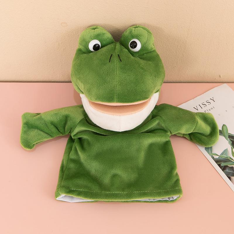 Hand puppet toy animal gloves mouth action plush doll