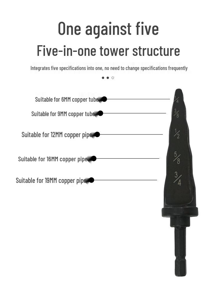 Electric Copper Tube Expander & Flaring Tool for Air Conditioners - Drill Bit & Hole Punch Refrigeration Tool