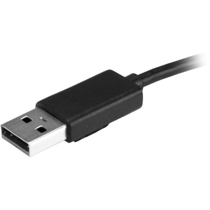 Hub USB 2.0 - STARTECH.COM - ST4200MINI2 - 4 Ports - Câble Intégré - Compact Et Léger