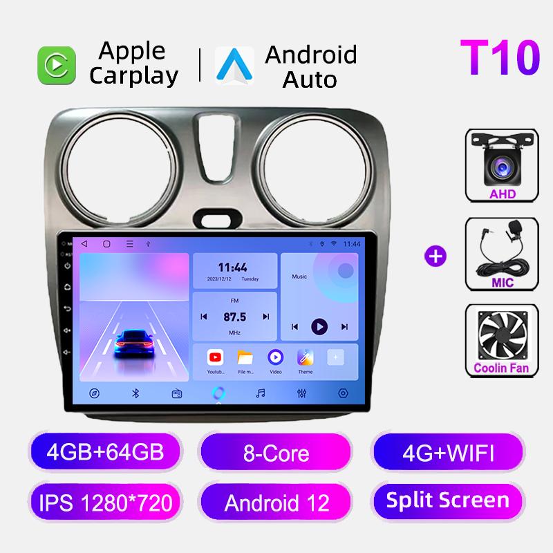 Car Radio For Renault Lodgy Dacia Dokker 2012-2020 4G WIFI Multimedia Video Player GPS Navigation Carplay Android Auto Stereo