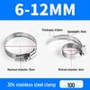 304 Stainless Steel Quick-Install Hose Clamp for Gas Pipes