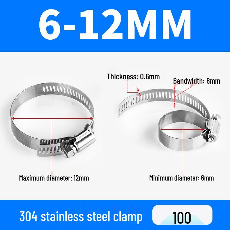 Быстросъемные хомуты из нержавеющей стали 304 для труб, воздушных шлангов и водяных шлангов