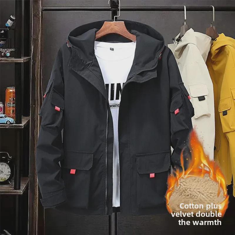 Мужская рабочая куртка с капюшоном больших размеров свободный крой молния очень большой размер выдерживает вес до 300 фунтов 7XL 3980₽