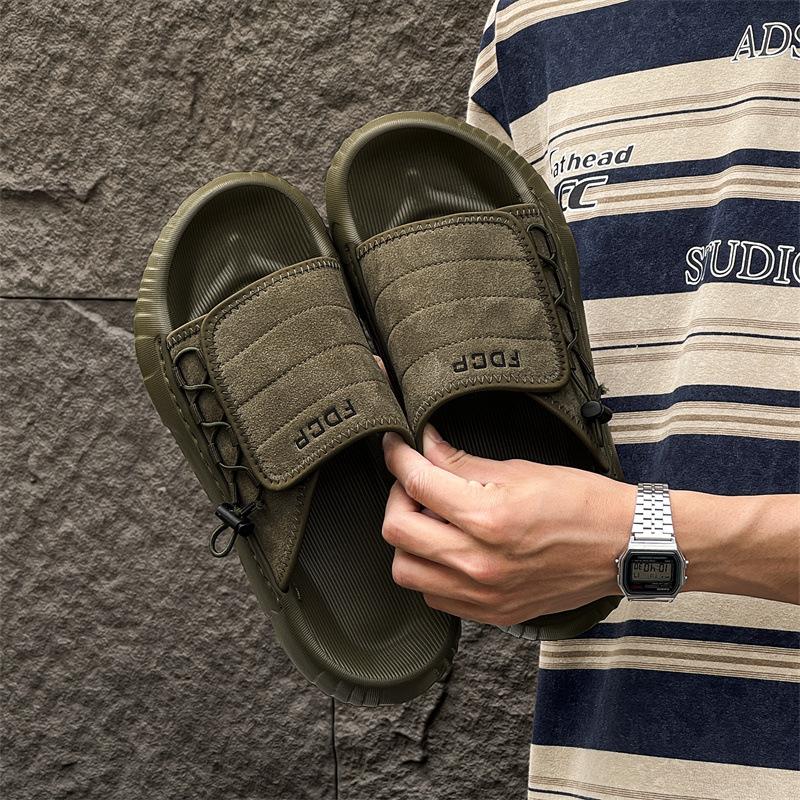 Sandals Men's Summer Outer Wear Sports Slippers New Fashion Platform Heightening Shoes Non-slip Beach Shoes 371295-J