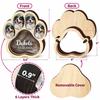 Pet Fur Hair Memorial Keepsake Custom Paw Print Shadow Frame Wooden Memory Box for Teeth Wonderful Pet Remembrance Souvenir