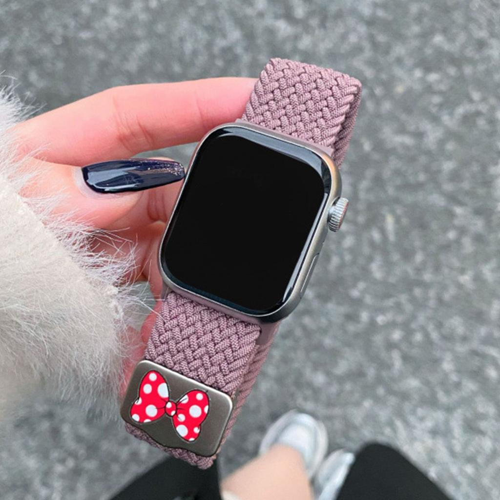 Kreslený roztomilý mašlička magnetický řemínek pro Apple Watch Band Ultra2 49mm 45mm 44 41 42 Correa Band pro Iwatch Series 10 9 8 SE 7 6