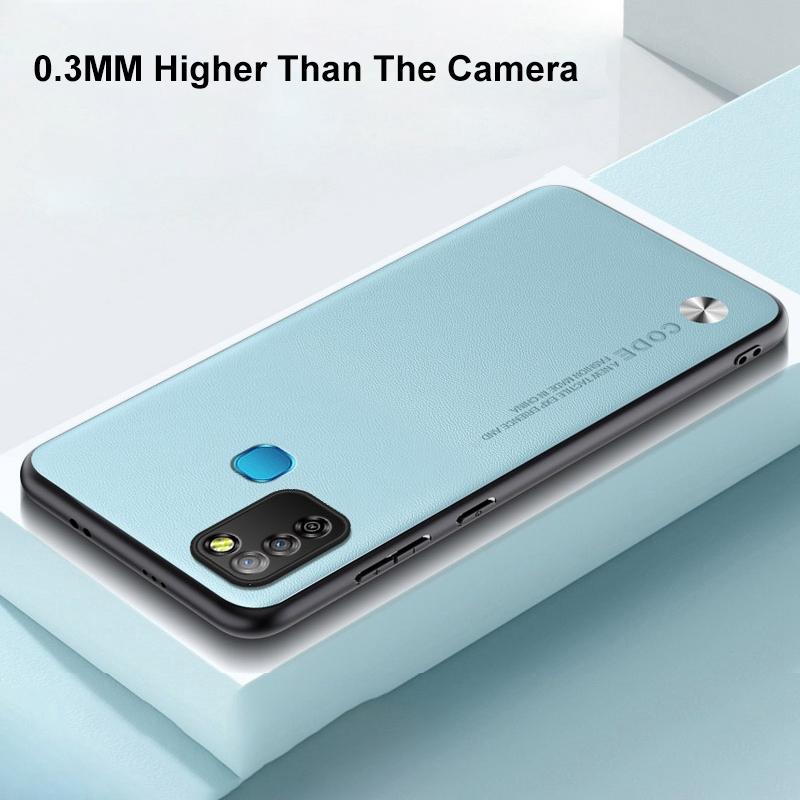 Luxury PU Leather Case For Infinix Hot 10 Lite Smart 5 Matte Cover Silicone Full Protection Phone Case For Infinix Smart 5 Coque