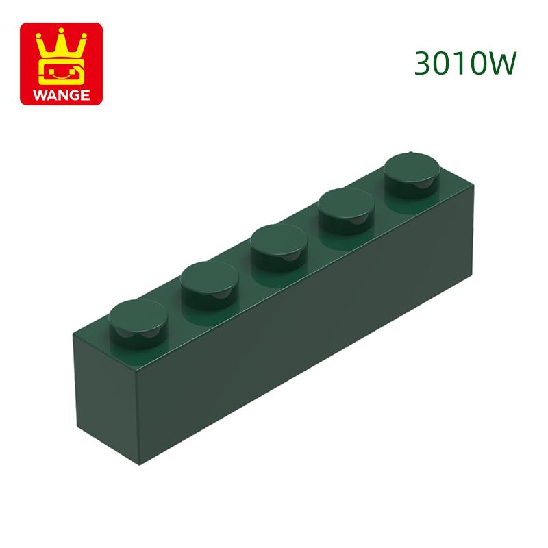 Non-Toxic 52Pcs/Lot Thick Bricks 1X5 Dots Block Moc Color Accessories Compatible With 3010W Brick Diy Children'S Toy Assembly Part