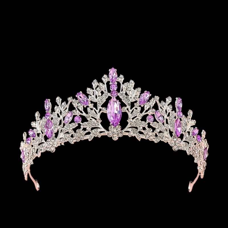 Bridal Tiara Crown Wedding Dress Hair Accessories Stage Host Welcome Baroque Queen Birthday Jewelry Women