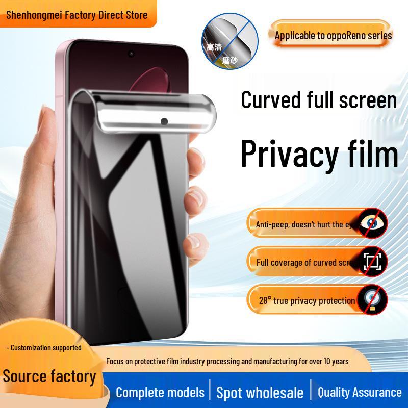 Anti-Peep Matte Film for Oppo Reno 15 Pro/14F 5G - HD, Anti-Fingerprint Screen Protector