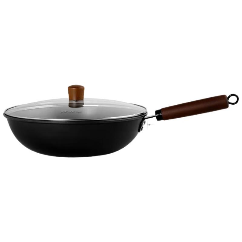 COOKER KING Wrought Iron Non-Stick Wok