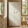 Armoire bébé Smile - Hêtre - 2 portes - 168x85x57cm - Babyprice