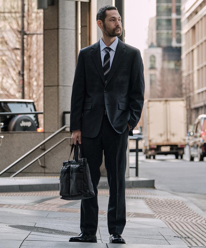 STCO Wool 50 Two-Tone Comfort Formal Pants Grey (Classic Fit)_Sslwa61Ccc