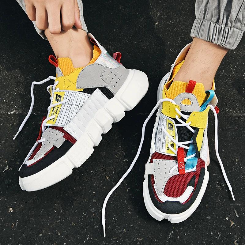 Colorful Sneakers Men Tenis Breathable Mens Casual Shoe Summer Male Couple Shoes Light Black Trainers Zapatillas Hombre