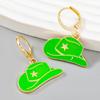 Women Fashion Earrings Trendy Cowboy Hat Alloy Earrings Jewelry Accessories For Girls Gifts