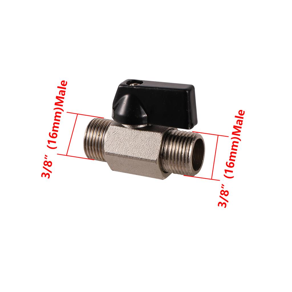 1/8" 1/4" 3/8" 1/2" BSP Male/Female Thread Mini Brass Ball Valve Air Compressor Switch Garden Irrigation Water Shut Off Valve