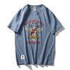 Export Tail Single Cut Label American Retro Short Sleeve T-shirt Men's Ins Fashion Brand All-Matching Pure Cotton Export Menswear Undershirt