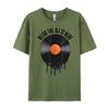 Relax The Dj Is Here Melting Vinyl Record Plain T Shirts Wholesale Luxury Brand
