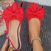 Elegant Low Back Open Toe Flats With Bow Accents For Adults Summer Footwear