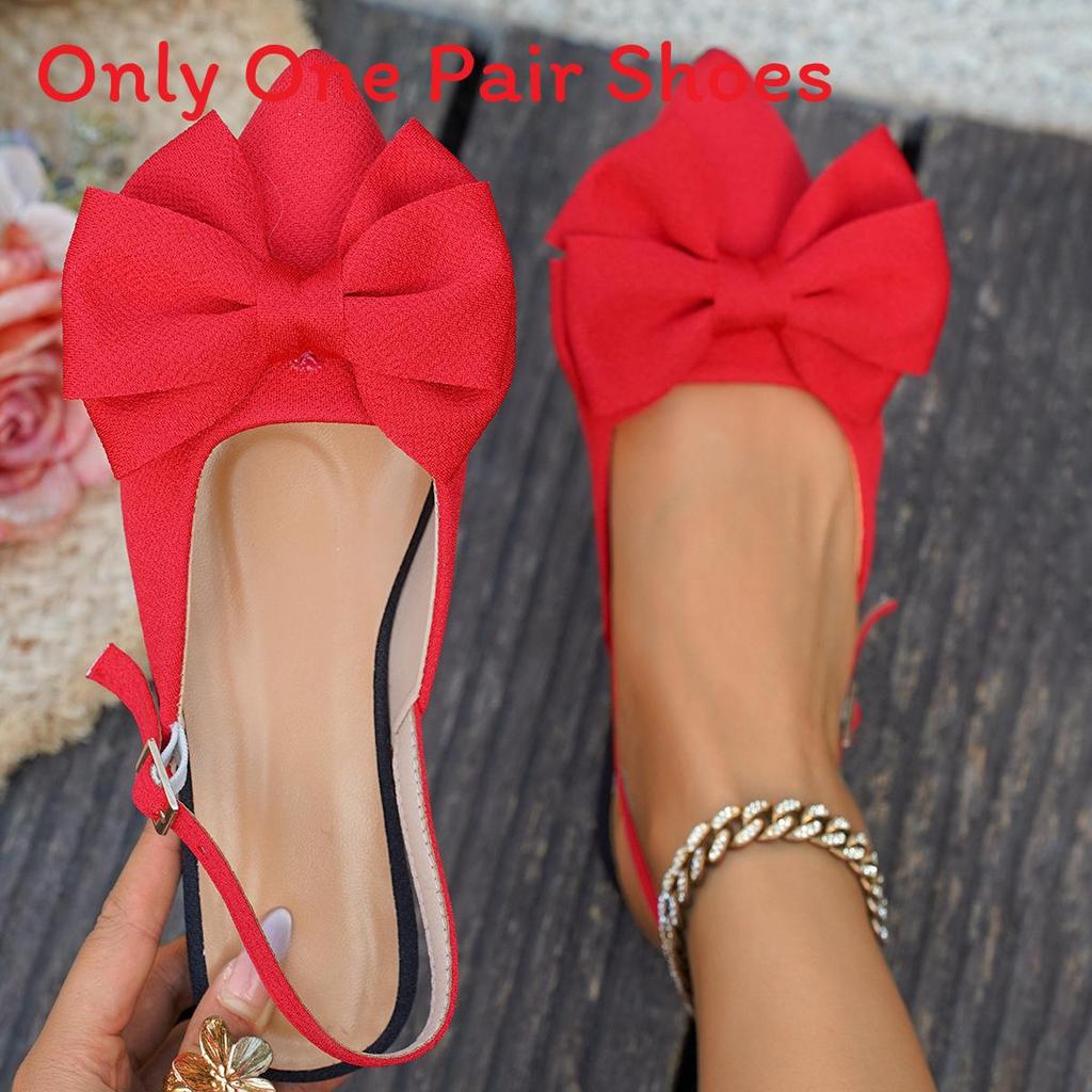 Elegant Low Back Open Toe Flats With Bow Accents For Adults Summer Footwear