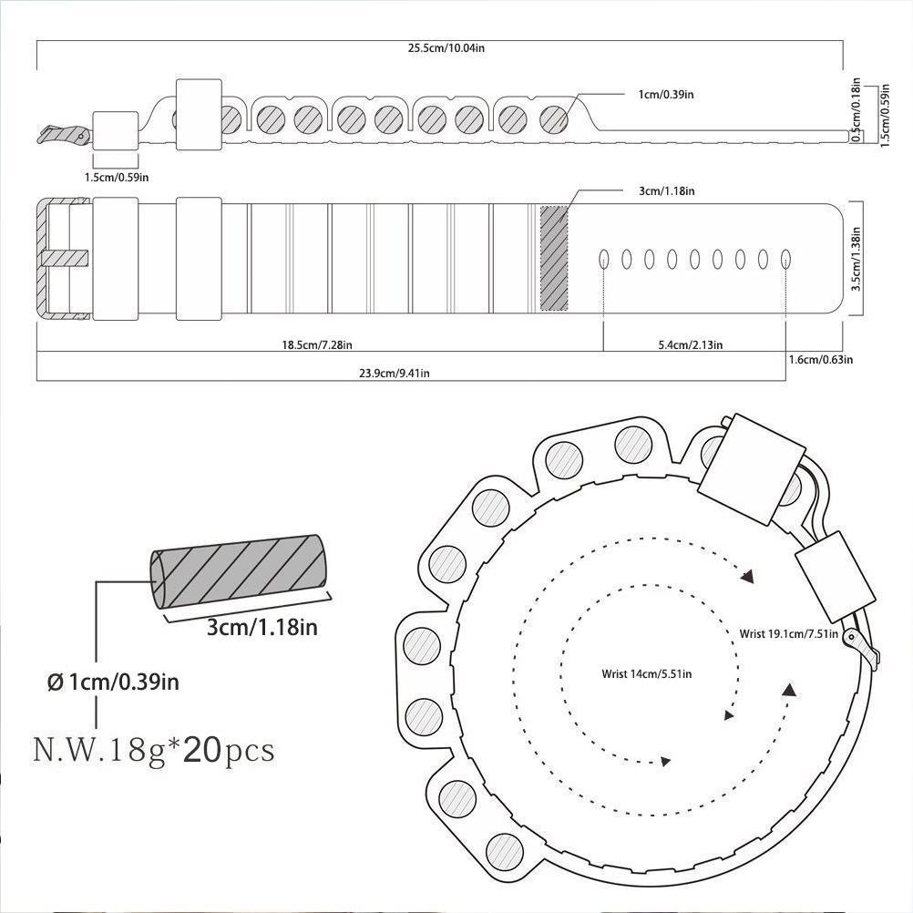 2 Stück Verstellbare Handgelenkgewichte Tragbare Handgelenk-Fußgelenkgewichte Armband für Übung Joggen Yoga